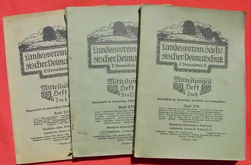 Saechsischer Heimatschutz DRESDEN. Ausgaben 1924 /1927 (0082447)