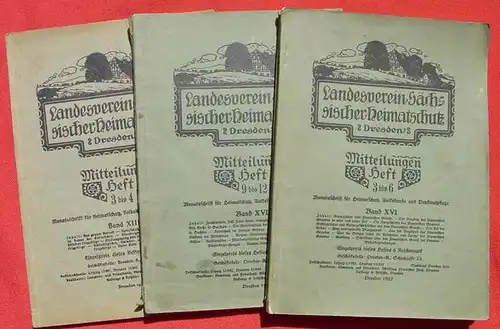 Saechsischer Heimatschutz DRESDEN. Ausgaben 1924 /1927 ()