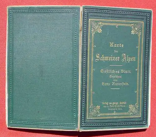 'Karte der Schweizer Alpen'. Ravenstein Frankfurt /M. 1897 ()