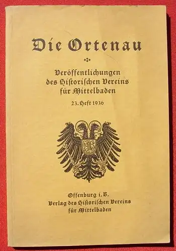 Die Ortenau 23. Heft 1936. 176 Seiten, mit Bildern (0082646)