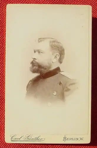 () Altes Originalfoto auf Karton, Uniform, Militär, Berlin um 1890 ? Siehe bitte Bilder