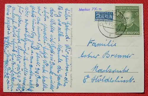 () Dr. Sonnenschein (Mi. 157) + Notopfer Berlin auf Postkarte. Siehe bitte Bilder