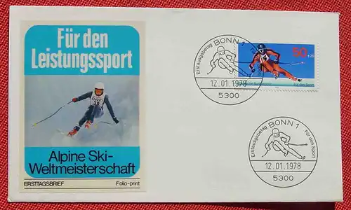 () Brief 1978 Alpine Ski-Weltmeisterschaft, mit Sonderstempel. Siehe bitte Bild