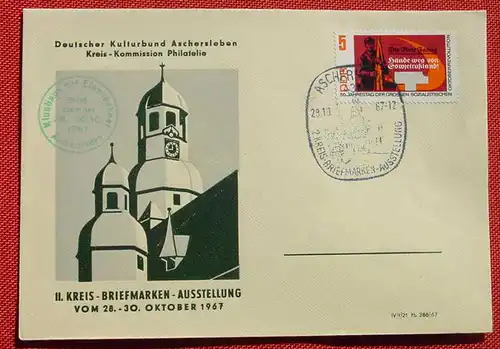 (1047544) Brief DDR 28. 10. 1967. Aschersleben. Sonderstempel. Siehe bitte Bild
