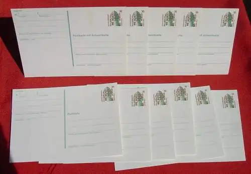 ! Neu : Versandkosten ab Euro 2,00 () Fünf Postkarten mit Antwortkarten, Schloß Celle, je 30 Pf., alle 5 sind ungebraucht, TOP Zustand.