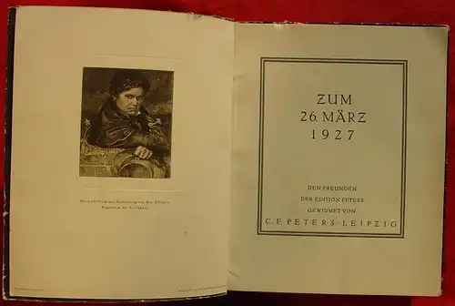 () "Zu Beethovens Persönlichkeit und Kunst". Von Hermann Abert. Edition Peters : Beethoven. 1927. Siehe Beschreibung u. Bilder