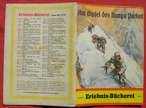 (1047153) Himalaya-Expedition. Nanga Parbat. Erlebnis-Bücherei. Originalheft 1940-45. Siehe bitte Beschreibung u. Bild !