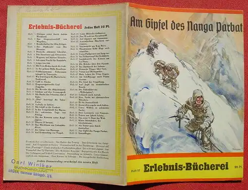 () Himalaya-Expedition. Nanga Parbat. Erlebnis-Bücherei. Originalheft 1940-45. Siehe bitte Beschreibung u. Bild !