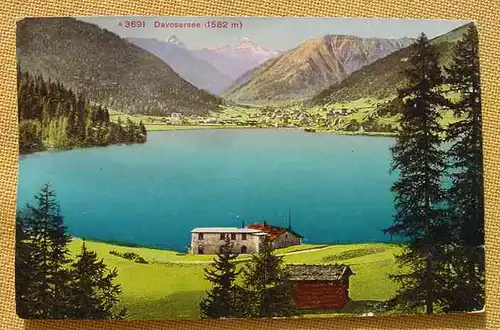 () AK Davosersee # Davos, um 1910-1920 ? Siehe bitte Beschreibung u. Bilder