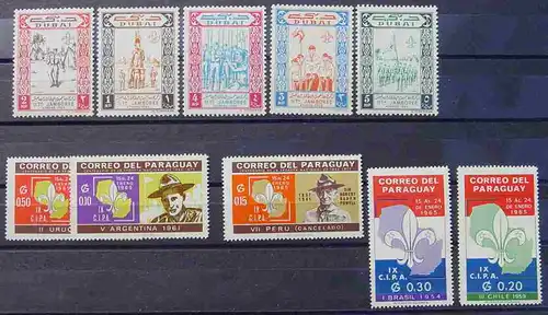 (1046937) Postfrische Briefmarken, Pfadfinder, siehe bitte scan
