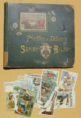 (1046851) „Pfeiffer u. Dillers Serien-Bilder“ Leeralbum, siehe bitte Beschreibung !