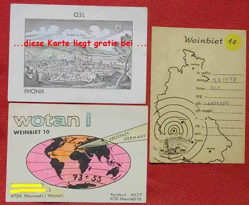 (1046669) Neustadt 2 x CB Funk Postkarten, siehe bitte Bilder und Beschreibung !