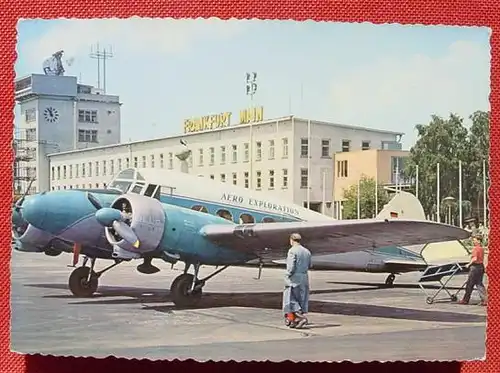 () Frankfurt Flughafen 1960, siehe bitte Bilder, leicht knittrig