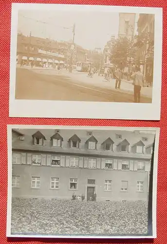 () Heimatbelege, 2 Original-Fotos, Motiv : Frankfurt am Main, je ca. 12 x 9 cm, siehe bitte Bilder