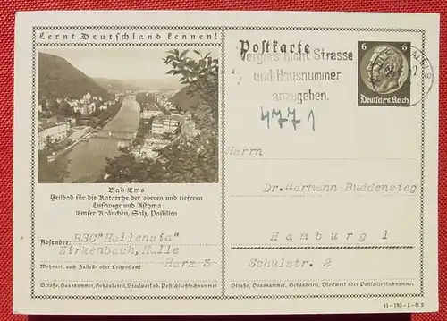 () Postkarte Bad Ems, 1942, siehe bitte Bilder