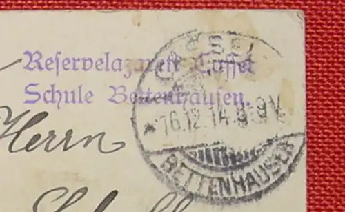 () Cassel / Kassel, s. Stempel : .... Schule Bettenhausen, 1914, siehe bitte Bilder