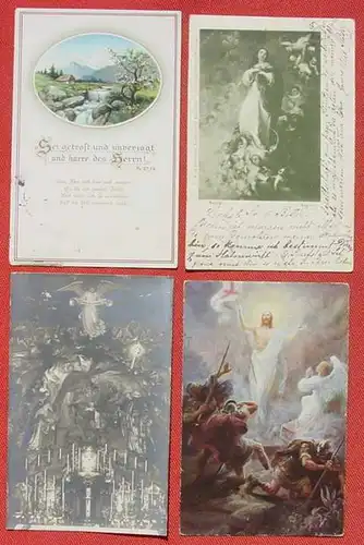 (1046767) 7 x alte Postkarten christliche Motive, siehe bitte Bilder