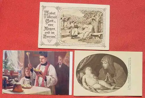 (1046767) 7 x alte Postkarten christliche Motive, siehe bitte Bilder