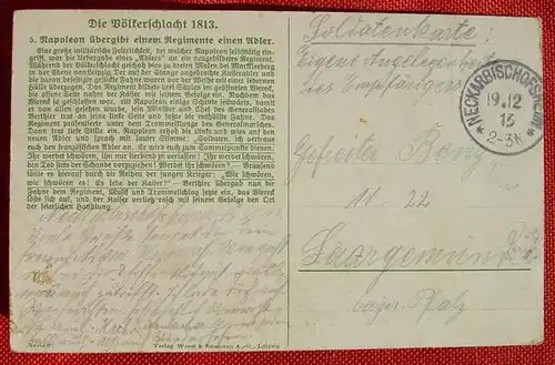 () Kuenstler-AK, Die Voelkerschlacht 1813. Napoleon, siehe bitte Bilder