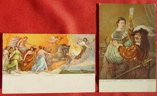 (1046081) Kuenstler-AK, 2 x aus Serie : Alte Meister (Aurora, Rembrandt), siehe bitte Bilder