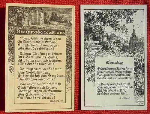 () Kuenstler-AK, 2 x G. Roeder. 1917, siehe bitte Bilder