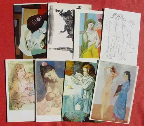 ! Neu : Versandkosten ab Euro 2,20 () Sehr schöne Partie Künstler-Ansichtskarten. 8 x Pablo Picasso, siehe bitte Bilder. Sehr gut erhalten.
