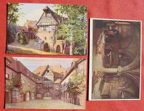 () Kuenstler-AK, 3 x Pierson. Wartburg. Eisenach, siehe bitte Bilder