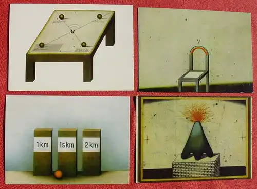 () Kuenstler-AK, 4 x Friedrich Meckseper, siehe bitte Bilder
