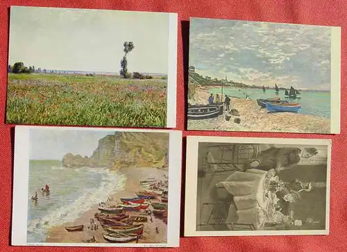 (1046133) Kuenstler-AK, 10 x Claude Monet, siehe bitte Bilder