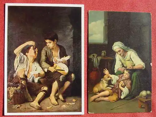 () Kuenstler-AK, 1914, Murillo, Alterungsspuren, siehe bitte Bilder, 2. AK liegt gratis bei