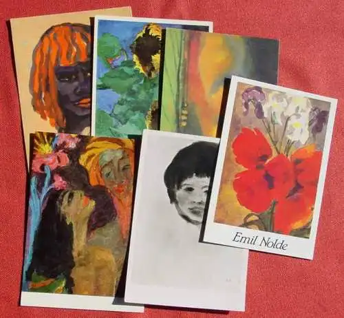 ! Neu : Versandkosten ab Euro 2,20 () Sehr schöne Partie Künstler-Ansichtskarten. 10 x Emil Nolde, siehe bitte Bilder. Sehr gut erhalten.