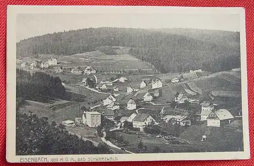 () Eisenbach, Badischer Schwarzwald, Verlag Gebrueder Metz, Tuebingen, um 1920 ?