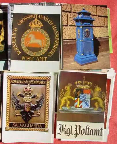 Derzeit gültig : Versandkosten ab Euro 5,00 !  () Sammlung von 130 x Ansichtskarten / Postkarten mit Post-Motiven. 130 x ungebrauchte Karten, siehe bitte Bilder