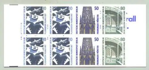 () Ein Markenheft zu 3 DM mit Berlin-Marken. Unbenutzt. TOP Erhaltung. Vermutlich selten. (evtl. 3 weitere Heftchen dieser Ausgabe billigst abzugeben, bitte günstigen Gesamtpreis erfragen) 