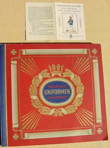 (1044557) Zigarettenbilder-Album, Waldorf Astoria "Uniformen der alten Armee" komplett mit 312 Sammelbildern