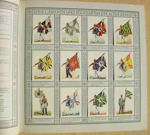 (1044557) Zigarettenbilder-Album, Waldorf Astoria "Uniformen der alten Armee" komplett mit 312 Sammelbildern