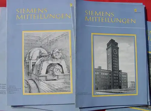 () "Siemens-Mitteilungen". Grossformatige Magazine aus 1951-1954