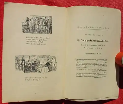 (1005663) Humor : "Die militaerischen Vier Jahreszeiten". Heitere Bilder u. Verse. 48 S.,  Verlag Braun & Schneider, Muenchen