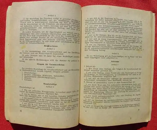 (1005671) "Die Denazifizierung". Gesetz und Verfahren. Von G. Haas u. F. Simon. 88 S., 1946 Rausch-Verlag, Heidelberg