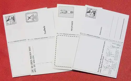 (1046466) Sponti Karten u. a. ... Sprueche und Weisheiten. 4 x verschiedene Postkarten, siehe bitte Bilder