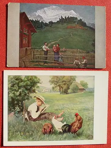 () Kuenstler-AK, 2 x Hans Thoma, siehe bitte Bilder