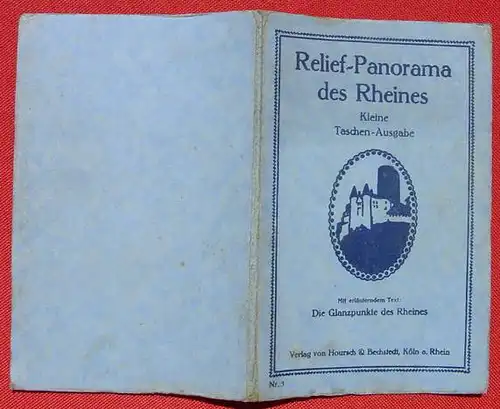 Relief-Panorama des Rheines. ca. 136 cm. Koeln 1930er J. ()