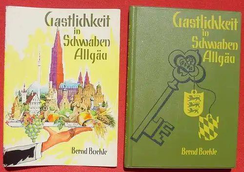 Gastlichkeit in Schwaben Allgaeu. Gastronomisches Reisebuch. 1962 (0082566)