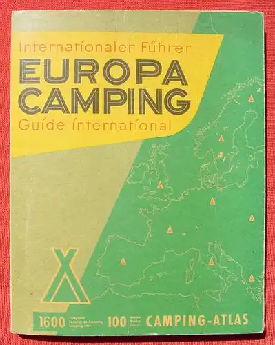 'Internationaler Fuehrer EUROPA-CAMPING". Stuttgart 1958 (0082697)
