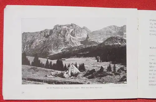 Werbeheft. Madonna di Campiglios. Suedtirol, um 1910 ? ()