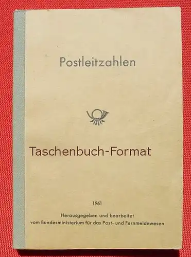 BRD Postleitzahlen-Buch 1961. 368 Seiten-Katalog (0082740)