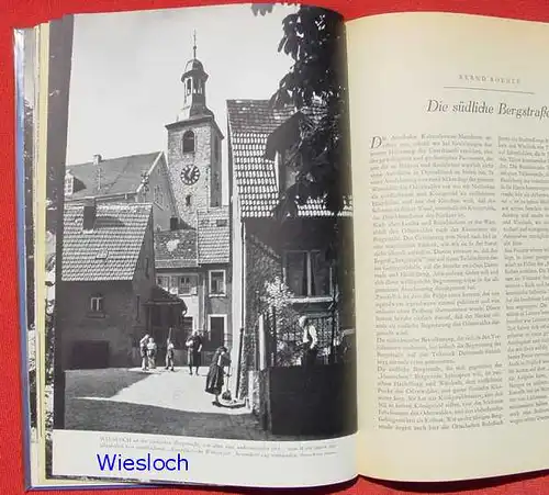 Die Bergstrasse. Sonderausgabe von Merian. 1950er Jahre ()