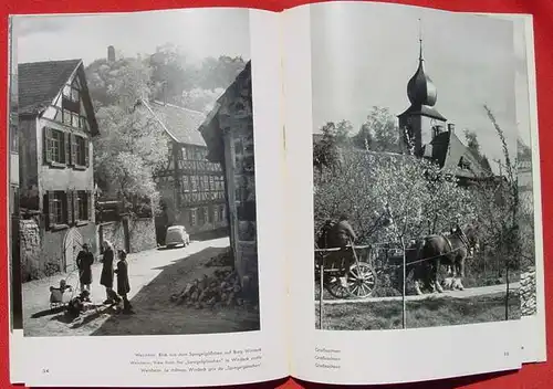 Die Bergstrasse. Foto-Bildband, Stuttgart 1. Auflage 1954 ()