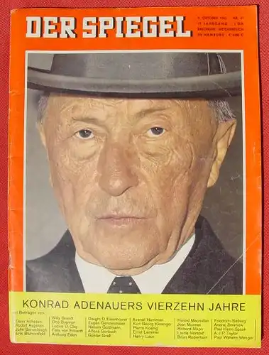 DER SPIEGEL. 1963. Konrad Adenauer (0370210)