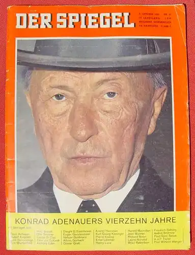 DER SPIEGEL. 1963. Konrad Adenauer ()